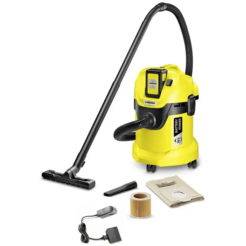 Geprüft Kärcher WD 3 Battery Set Mehrzwecksauger (36V/1x2,5Ah/17L) 1.629-911.0