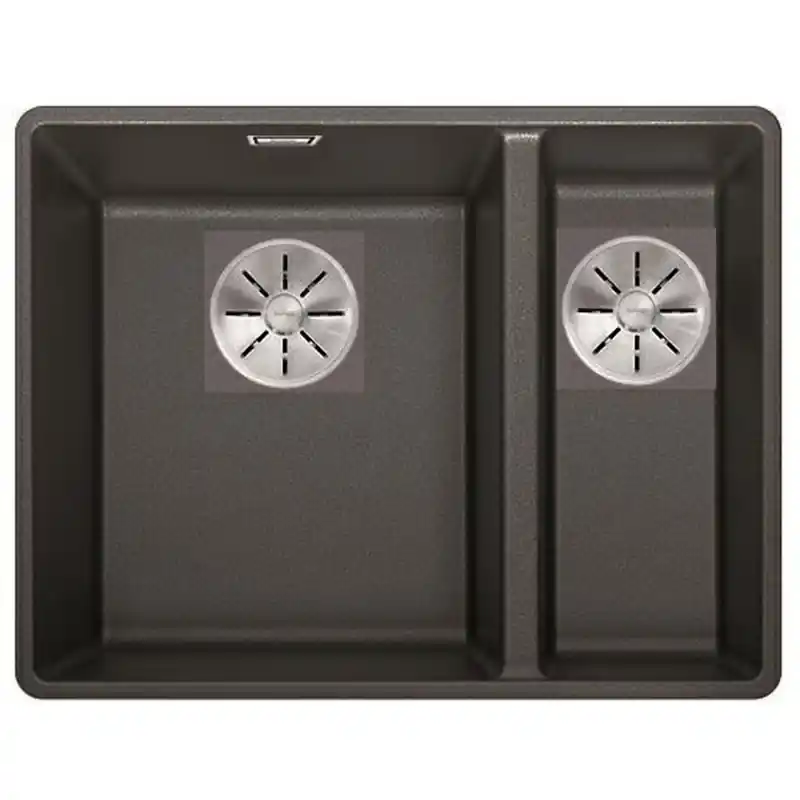 Direktkauf BLANCO Einbauspüle SUBLINE 340/160-F Silgranit flächenbündig einbaubar,schwarz 525984