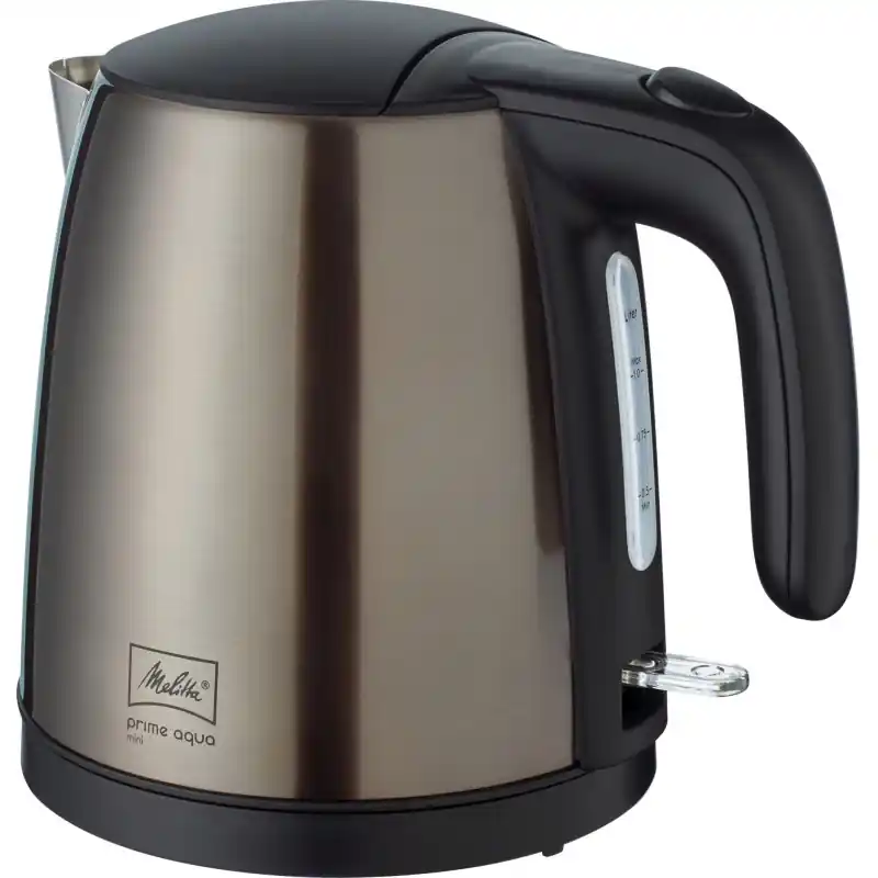 Markenware Melitta Prime Aqua mini Wasserkocher, 1l, Grau