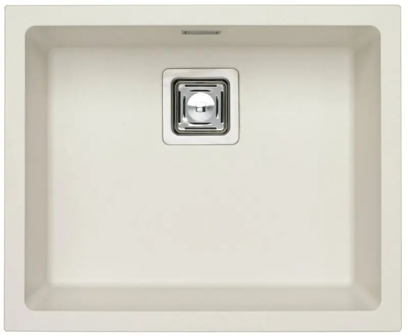 ALVEUS QUADRIX 50 Granitspüle, 560 x 460 mm, weiß Ausverkauf