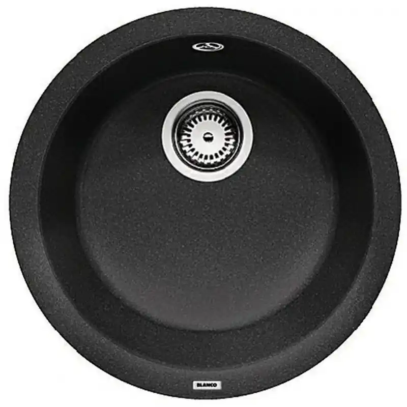 Neuheit BLANCO RONDO Einbaubecken rund, Silgranit schwarz 525959