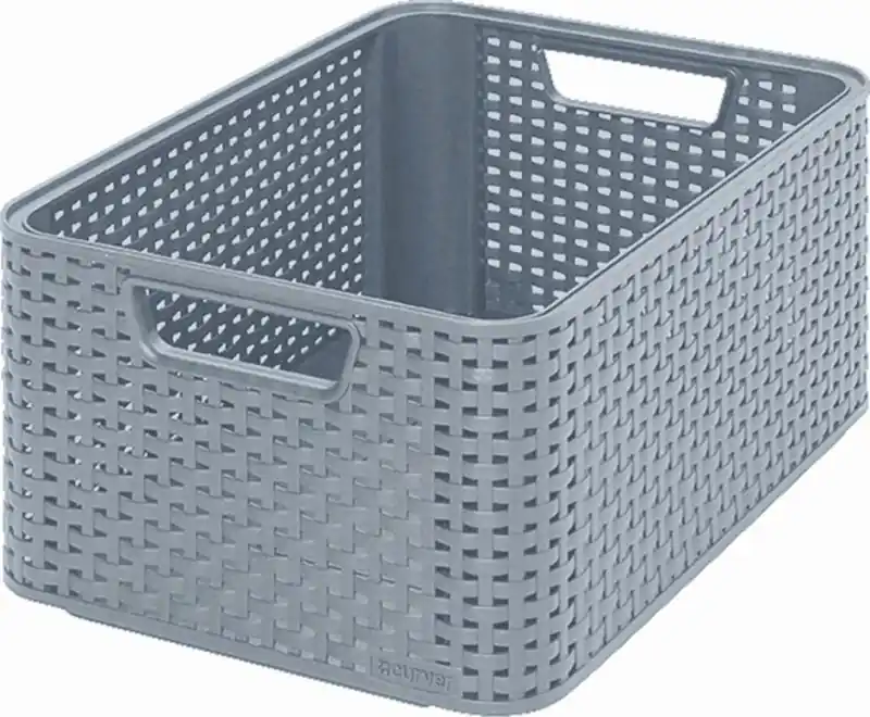 Rabatt CURVER STYLE M Aufbewahrungsbox 38,6 x 17 x 28,7 cm hellgrau 03615-099