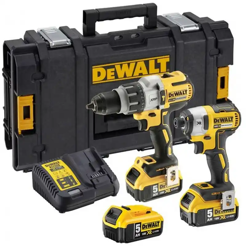 Heißes Angebot DeWALT DCK276P3-QW Werkzeugset 18V DCD996 + DCF887 3x 5,0 Ah