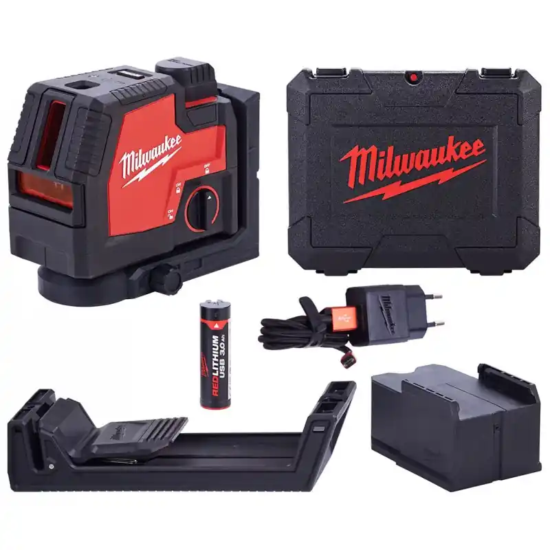 Milwaukee L4 CLLP-301C USB Akku-Kreuzlinienlaser 4933478099 Neuheit