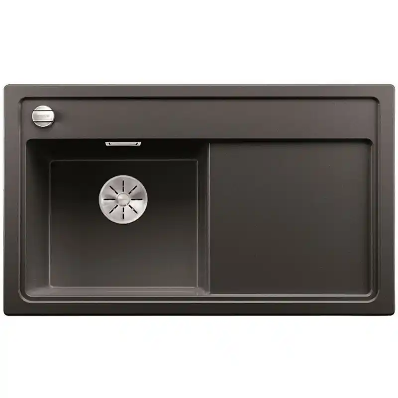 Neuheit BLANCO Zenar 45 S Granitspüle SILGRANIT®, Becken links, mit Ablauffernbedienung 526034