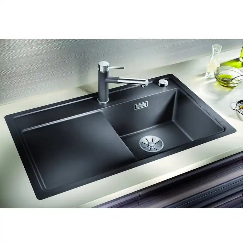 BLANCO Zenar 45 S-F Spüle schwarz, Becken links 526039 Sale