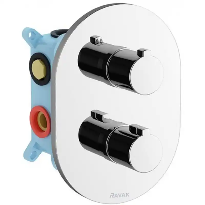 Kracherpreis RAVAK TERMO CR 067.00 Chrome Unterputzthermostat Multi 3-Weg für R-Box Multi X070075