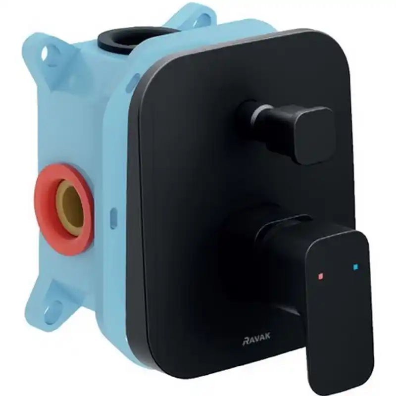 Sonderaktion RAVAK 10° FREE BLACK TD F 065.20 Unterputzarmaturen für R-Box, mit Schalter X070158
