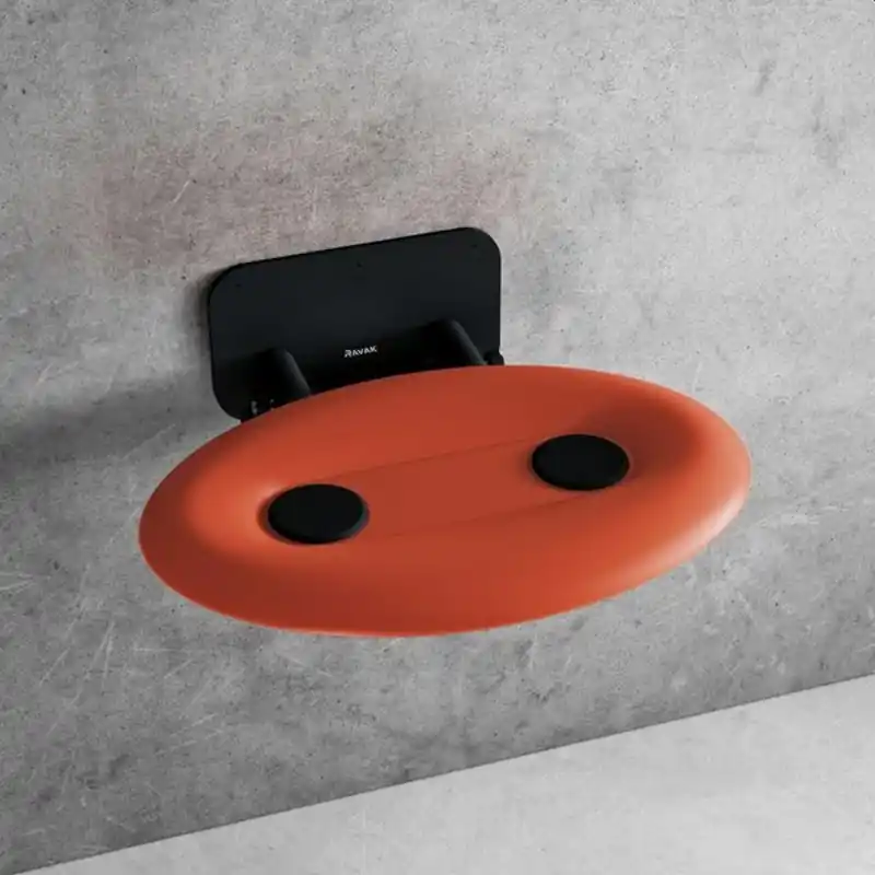 RAVAK OVO-P II-ORANGE/BLACK Duschsitz B8F0000058 Jetzt Kaufen