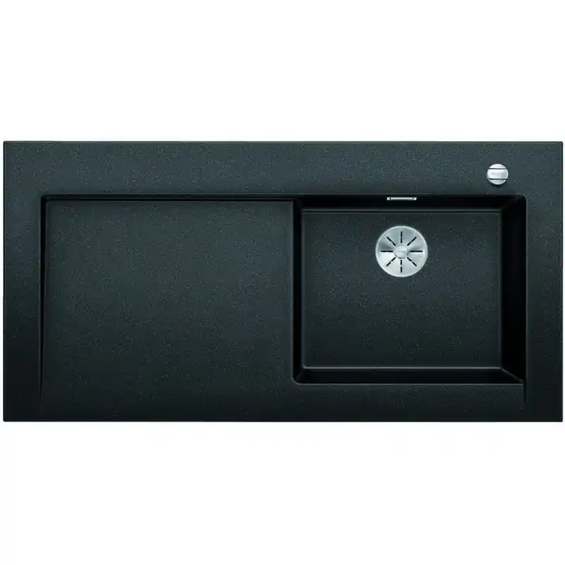 Direktkauf BLANCO Modex M 60 - Silgranitspüle, 1200x605 mm, mit Ablaufsystembedienung, Schwarz 526112