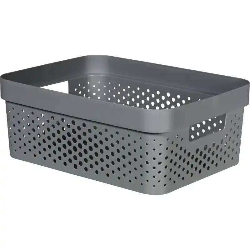 Geprüft CURVER INFINITY 11L Aufbewahrungsbox 36 x 27 x 14 cm, dunkelgrau 04750-G43