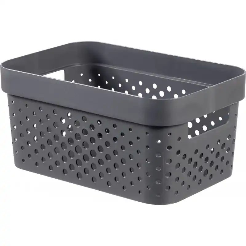Neuheit CURVER INFINITY 4,5L Aufbewahrungsbox 26 x 18 x 12 cm, dunkelgrau 04747-G43