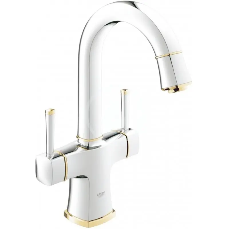 Neuheit GROHE Grandera Zweigriff-WT-Batterie schwenkbarer Auslauf chrom/gold 21107IG0
