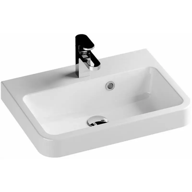 RAVAK BEHAPPY II Flaches Waschbecken 55 x 40 cm, weiß XJA01155000 Highlight
