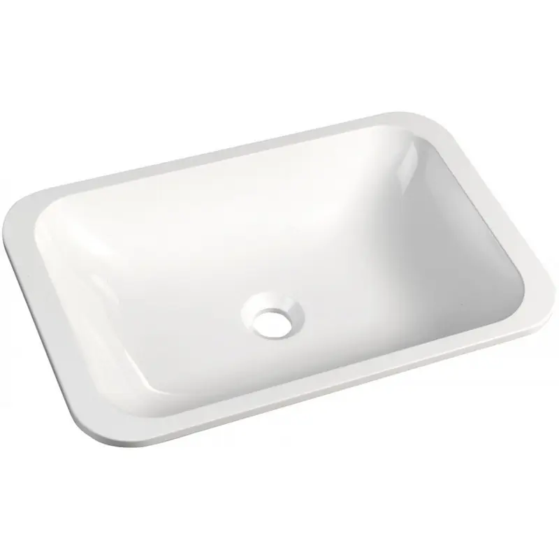 Sonderangebot SAPHO KAMA Gussmarmor-Waschtisch 500x260mm, weiß 50134
