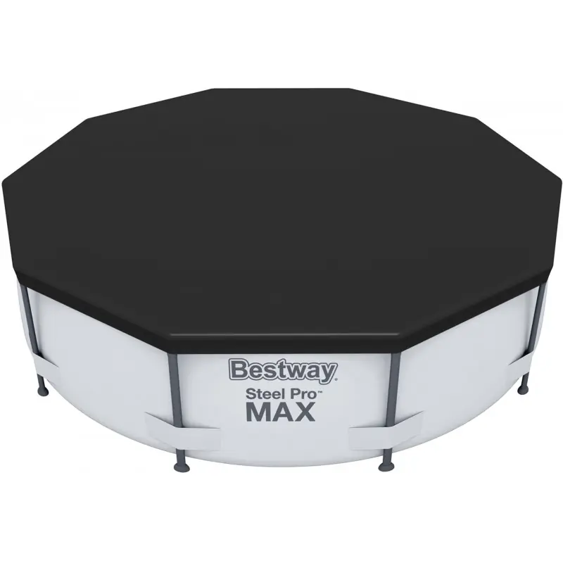 Preisreduziert BESTWAY PVC-Abdeckplane 305 cm, für runde 305 cm Aufstellpools, schwarz 58036