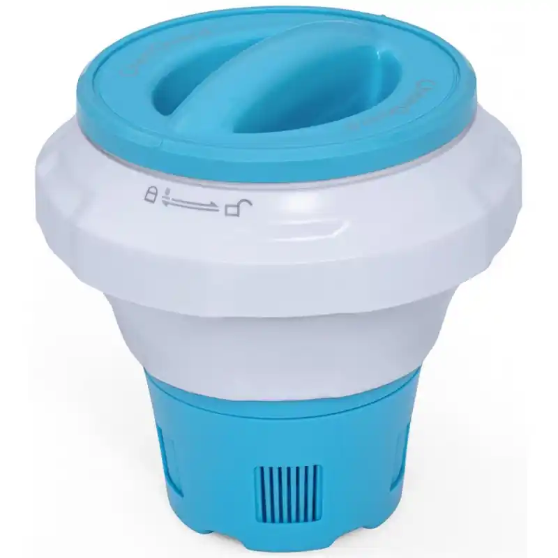 Neu BESTWAY Flowclear Dosierschwimmer mit ChemGuard Schutzhandschuh 17,5 x 18,6 cm 58668