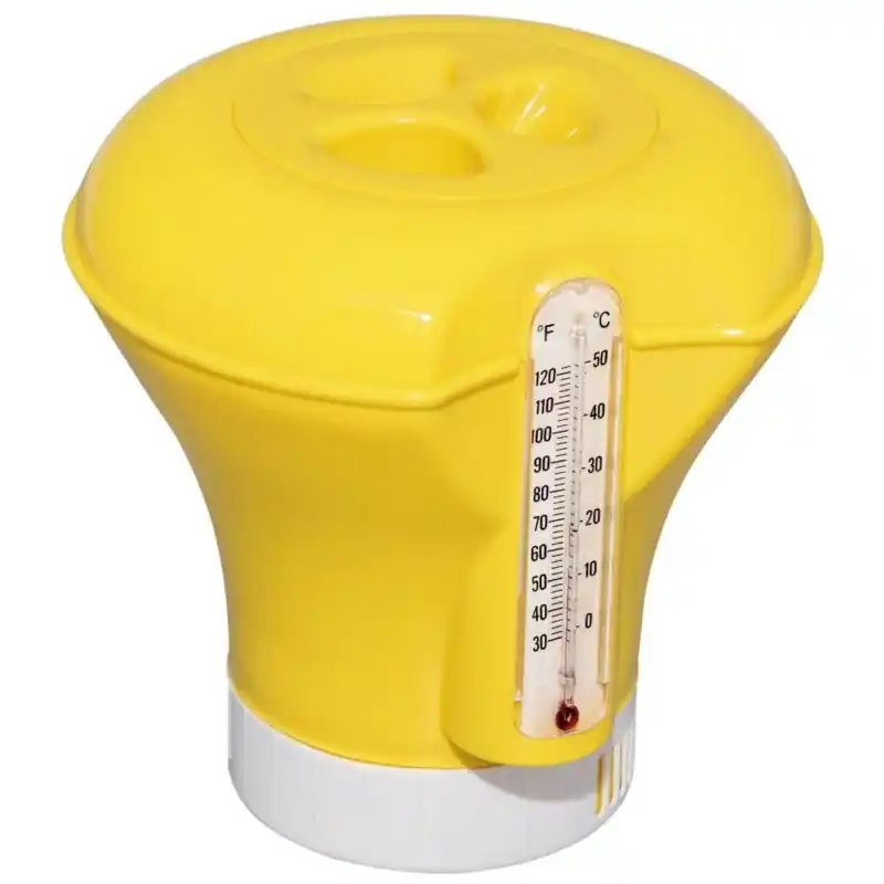 Top-Angebot BESTWAY Flowclear Dosierschwimmer mit Thermometer 18,5 cm, gelb 58209