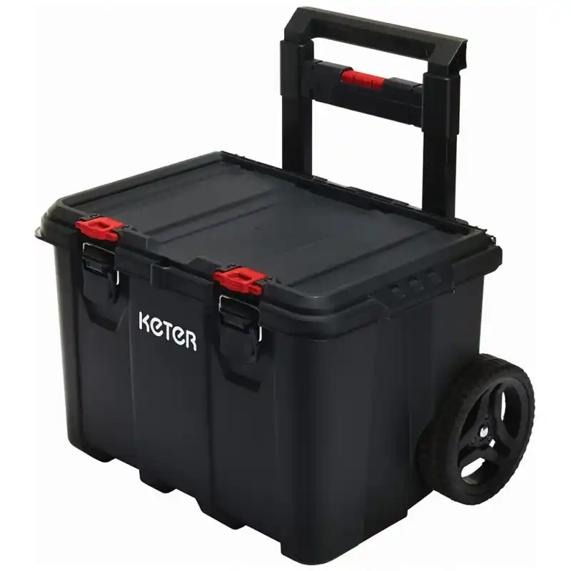Preiswert KETER Stack‘N‘Roll Werkzeugkoffer mit Rollen 53x41x56 cm 17210777