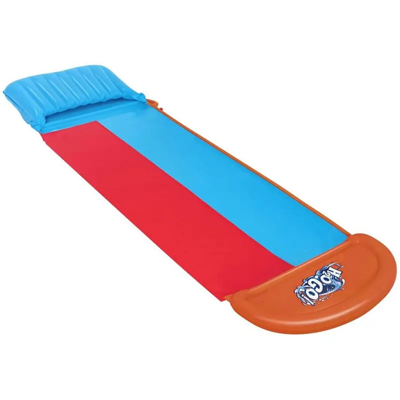 BESTWAY H2OGO! Tsunami Splash Ramp 2-Personen-Wasserrutsche 488 x 143 cm 52478 Bestpreis