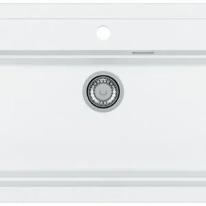 Solange Der Vorrat Reicht ALVEUS ATROX 40 Granitspüle, 790 x 500 mm, weiß 1140443