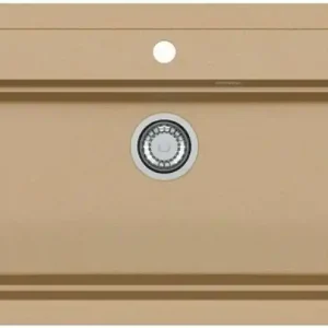 Zertifiziert ALVEUS ATROX 40 Granitspüle, 790 x 500 mm, beige 1140445