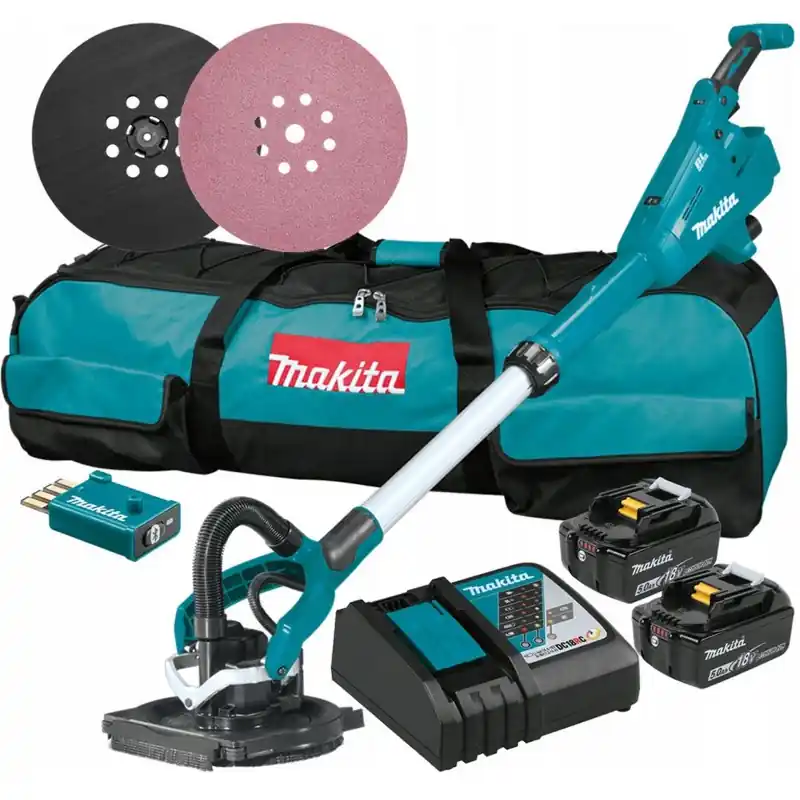 Wochenendangebot Makita DSL800RTEU Akku-Langhalsschleifer AWS Li-ion LXT 18V/5,0 Ah