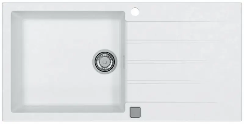 ALVEUS CADIT 50 Granitspüle, 1000 x 500 mm, weiß 1140594 Schnäppchen