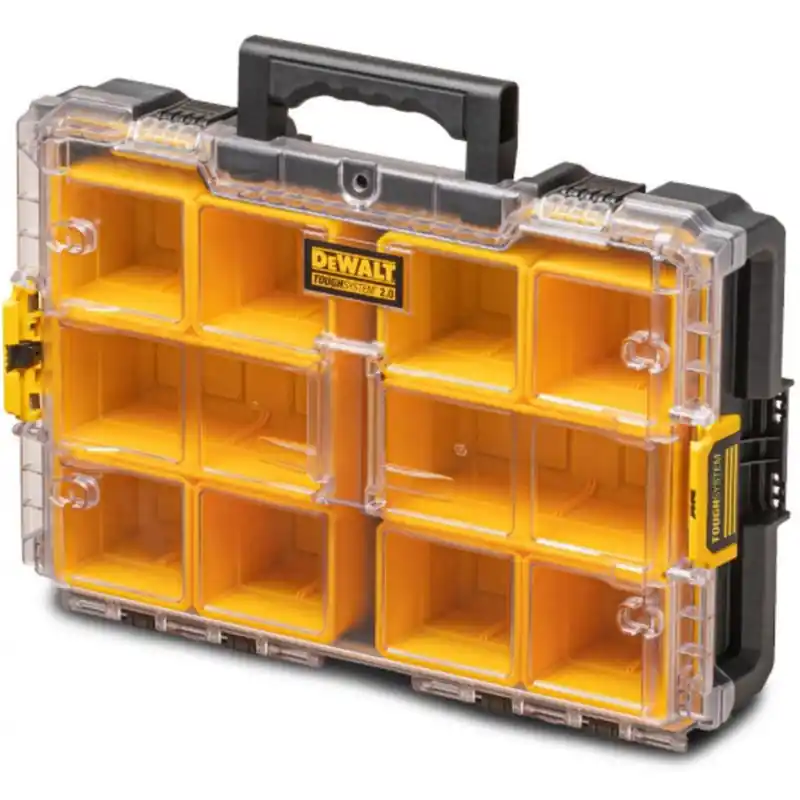 DeWALT DWST83394-1 ToughSystem 2.0 Organizer mit transparentem Deckel mit 10 Geprüft