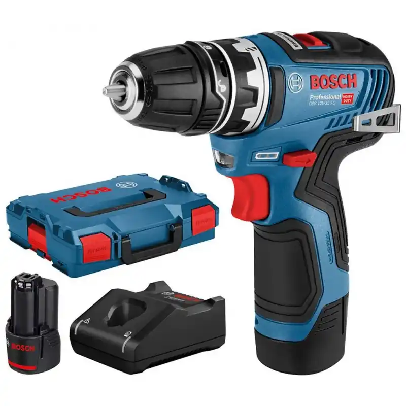 Beliebt BOSCH GSR 12V-35 FC Akku-Bohrschrauber L-BOXX, 2x akku 3,0 Ah,bohrfutteraufsatz 06019H3001