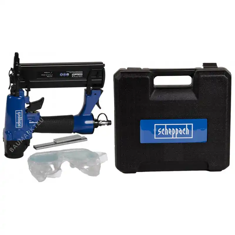 SCHEPPACH Druckluftnagler Klammer-Nagelpistole 2in1 Set im Koffer 7906100715 Finale Aktion