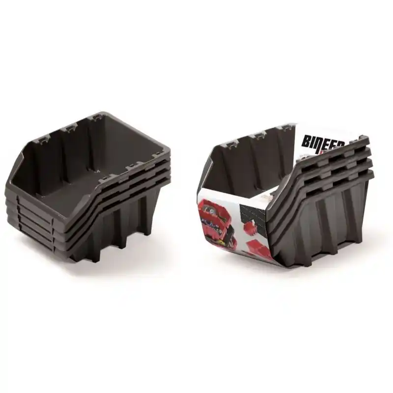 Kistenberg BINEER LONG SET Werkzeugschalen, 295x198x195mm, 4St. Schwarz KBILS30 Markenprodukt