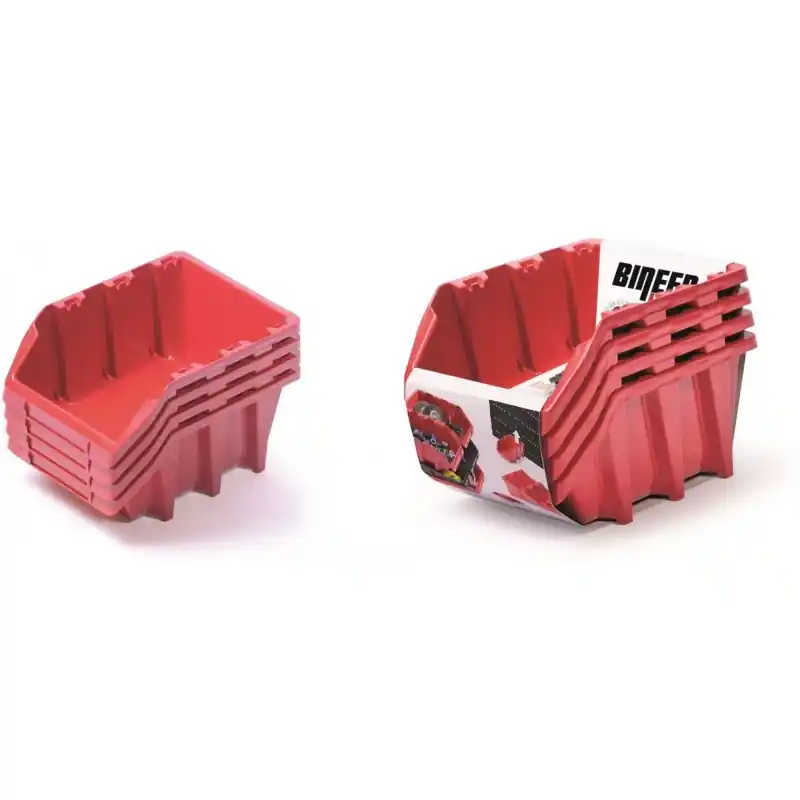 Kistenberg BINEER LONG SET Werkzeugschalen, 295x198x195mm, 4St. Rot KBILS30 Schnäppchen