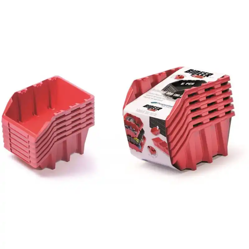 Kistenberg BINEER LONG SET Werkzeugschalen, 249x158x213mm, 6St. Rot KBILS25 Abverkauf