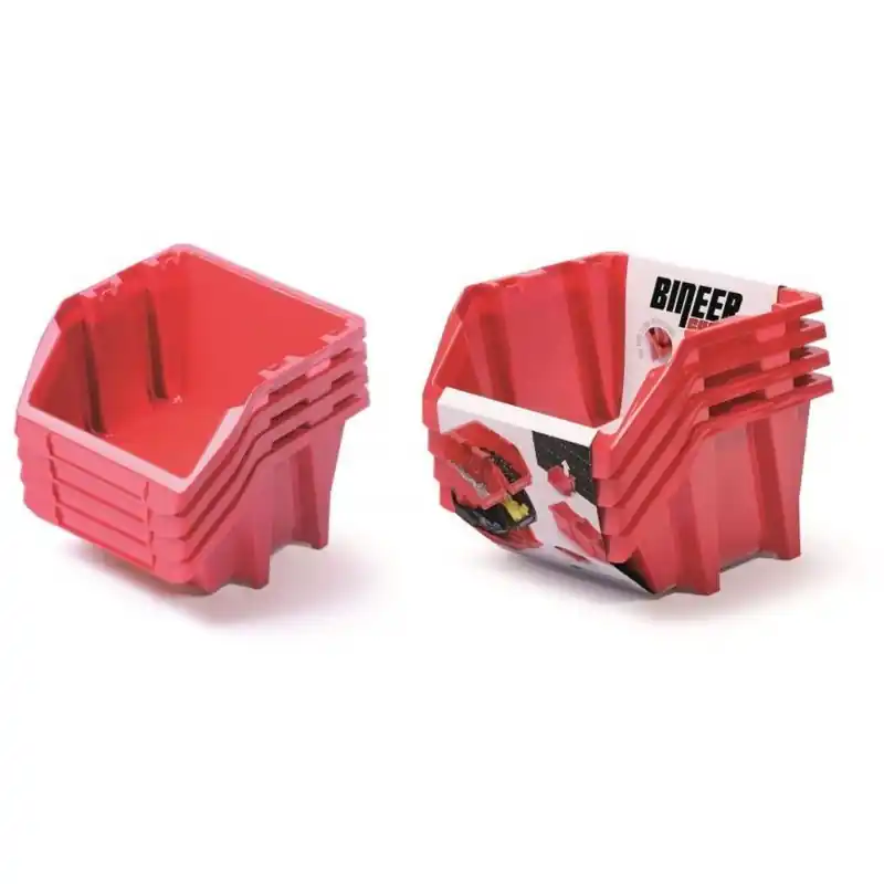 Preisreduziert Kistenberg BINEER SHORT SET Werkstattbehälter, 272x238x236mm, 4St. Rot KBISS28