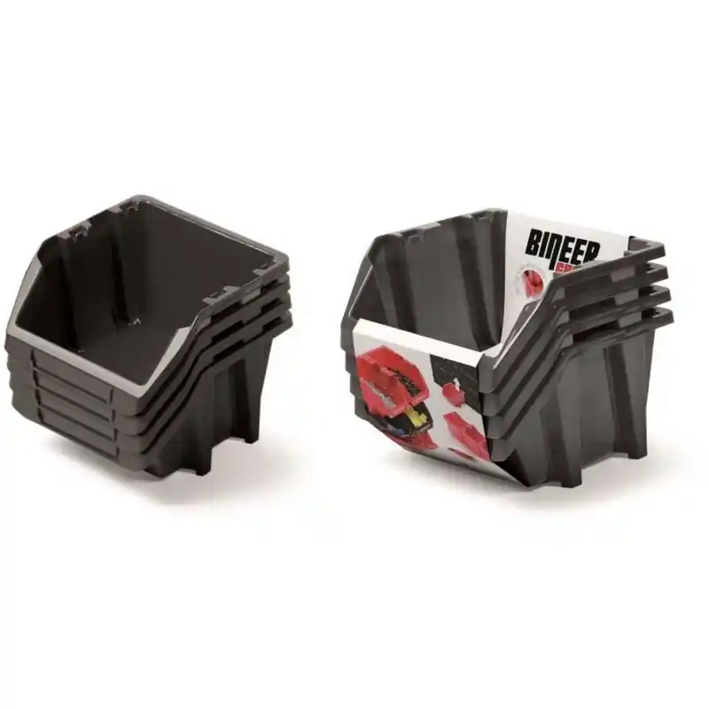 Rabatt Kistenberg BINEER SHORT SET Werkstattbehälter, 272x238x236mm, 6St. Schwarz KBISS28