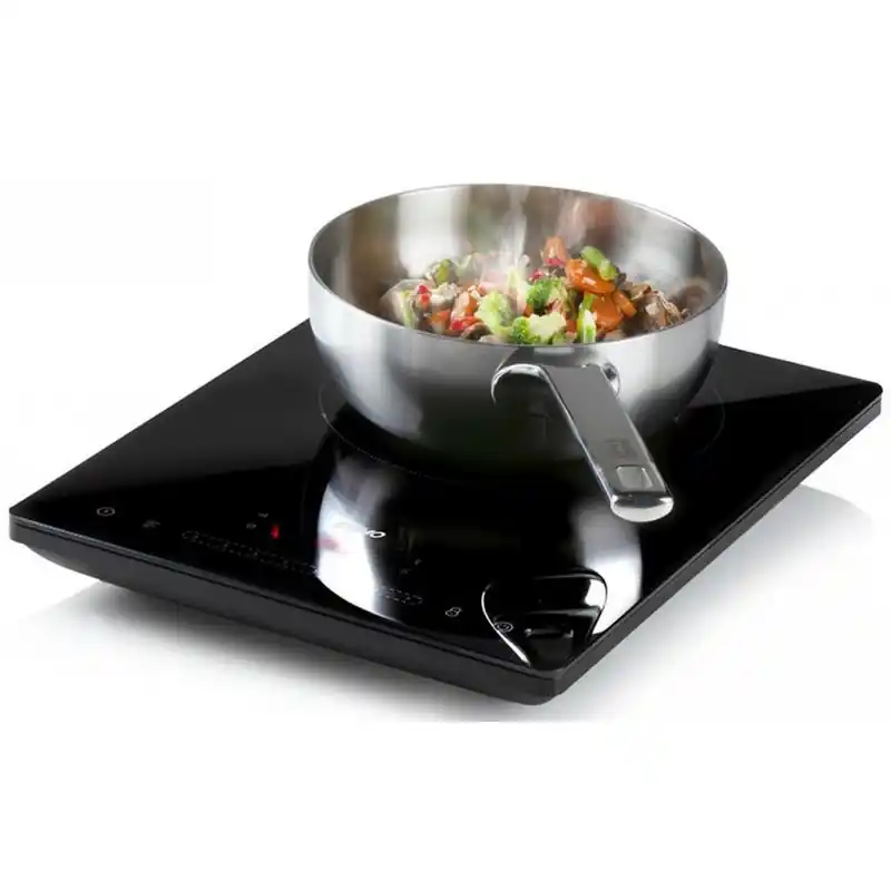 Preisknaller DOMO Induktionsplatte Timerfunktion, mit Display, schwarz, 2000 Watt