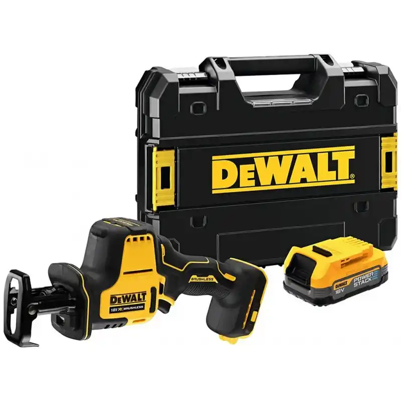 Highlight DeWALT DCS369E1T-XJ Akku-Bügelsäge XR (18V/1x1,7Ah Powerstack) ohne Ladegerät, Koffer