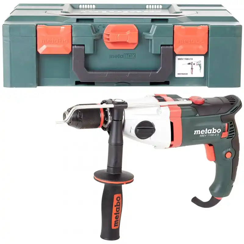 Metabo SBEV 1100-2 S Schlagbohrmaschine 1100 W, MetaBOX 145 L 600784500 Neue Kollektion