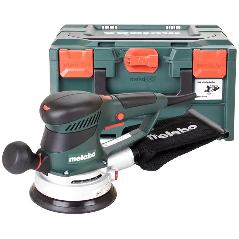 Aktuell Metabo SXE 450 TurboTec Exzenterschleifer (350W/ 150 mm), MetaBOX 600129700