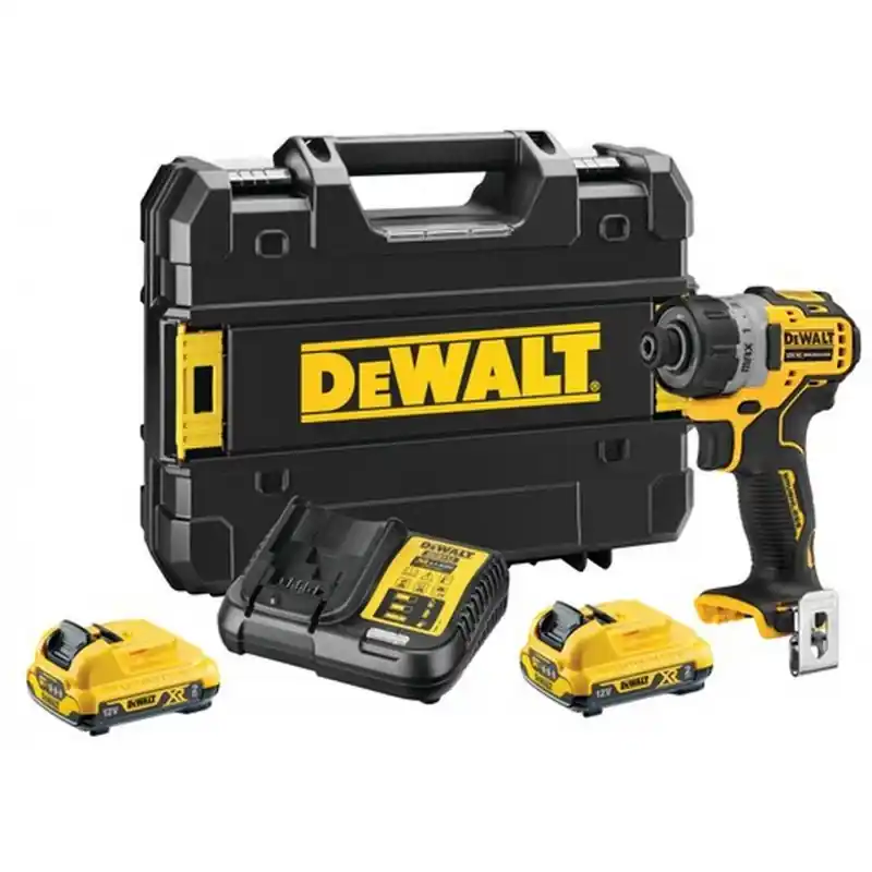 Geprüft DeWALT DCF601D2-QW Akku-Schrauber 1/4"/ 8Nm, XR (12V/2x2,0Ah) Tstak