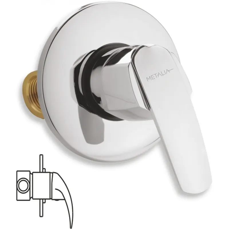 NOVASERVIS METALIA 56 Duscharmatur-Unterputz, chrom 56050,0 Preiswert
