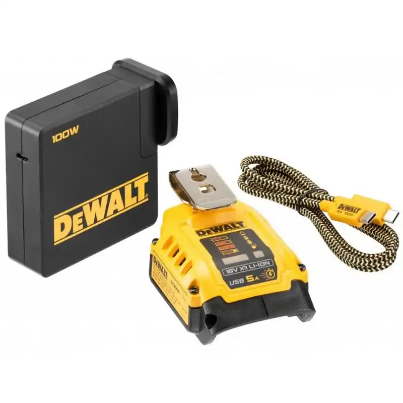 Saisonangebot DeWALT DCB094K-QW USB-C Kombi-Ladegerät 18V mit Powerbank-Funktio