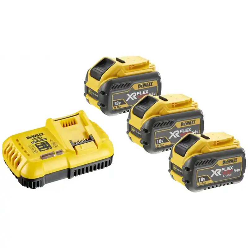 Direktkauf DeWALT DCB118X3-QW Akku Starter 54V Ladegerät DCB118 + 18V 3x9,0Ah