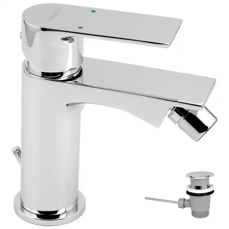NOVASERVIS NOBLESS TREND Bidetarmatur mit Ablaufgarnitur, chrom 41011,0 Sonderaktion