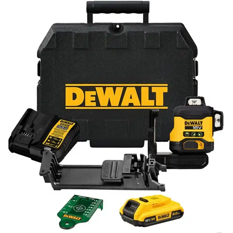 DeWALT DCLE34031D1-QW Selbstnivellierender Kreuzlinienlaser 3x360° XR (18V/1x2,0Ah) Koffer Solange Der Vorrat Reicht