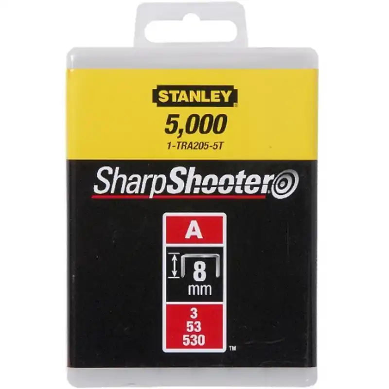 Stanley 1-TRA205-5T Klammern Typ A 5/53/530, 8mm, 5000 Stück Neue Ware