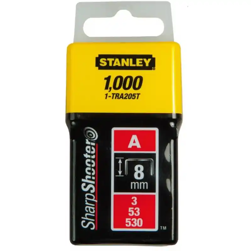 Stanley 1-TRA205T Klammern Typ A 5/53/530, 8mm, 1000 Stück Garantierte Lieferung