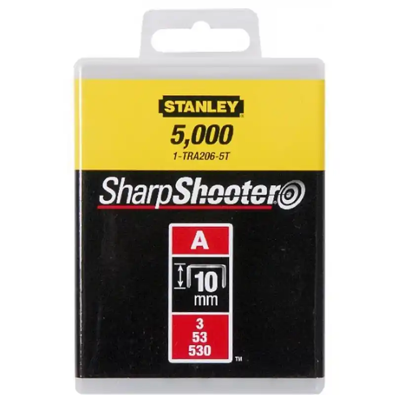 Stanley 1-TRA206-5T Klammern Typ A 5/53/530, 10mm, 5000 Stück Kracherpreis