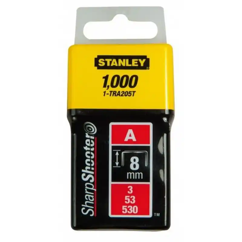 Stanley 1-TRA208T Klammern Typ A 5/53/530, 12mm, 1000 Stück Letzte Chance